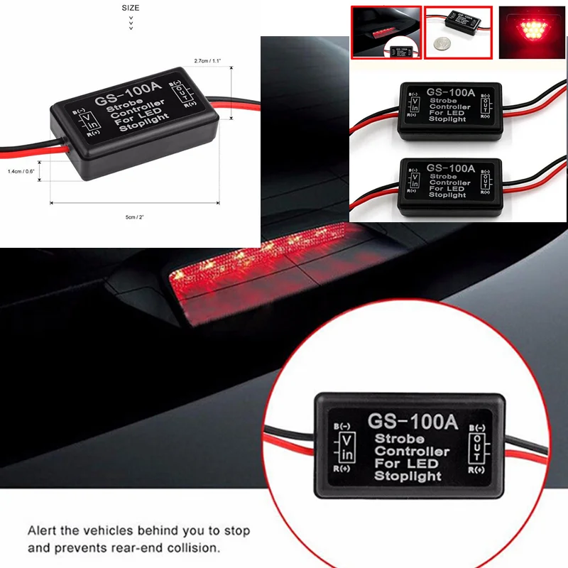 12 В автомобиль Транспортное средство Gs-100a Led контроллер вспышки мигающий модуль