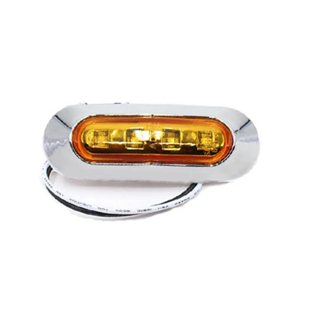4 Led зазор грузовик указатель поворота хром Рамка 12 В 24 Автомобильный задний