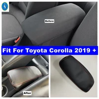 pu leather car accessories armrest console cover cushion support box top liner mat case fit for toyota corolla e210 2019 2022