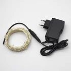 Гирлянда из медной проволоки, водонепроницаемая, 12 В, 5 м, 50 светодиодов