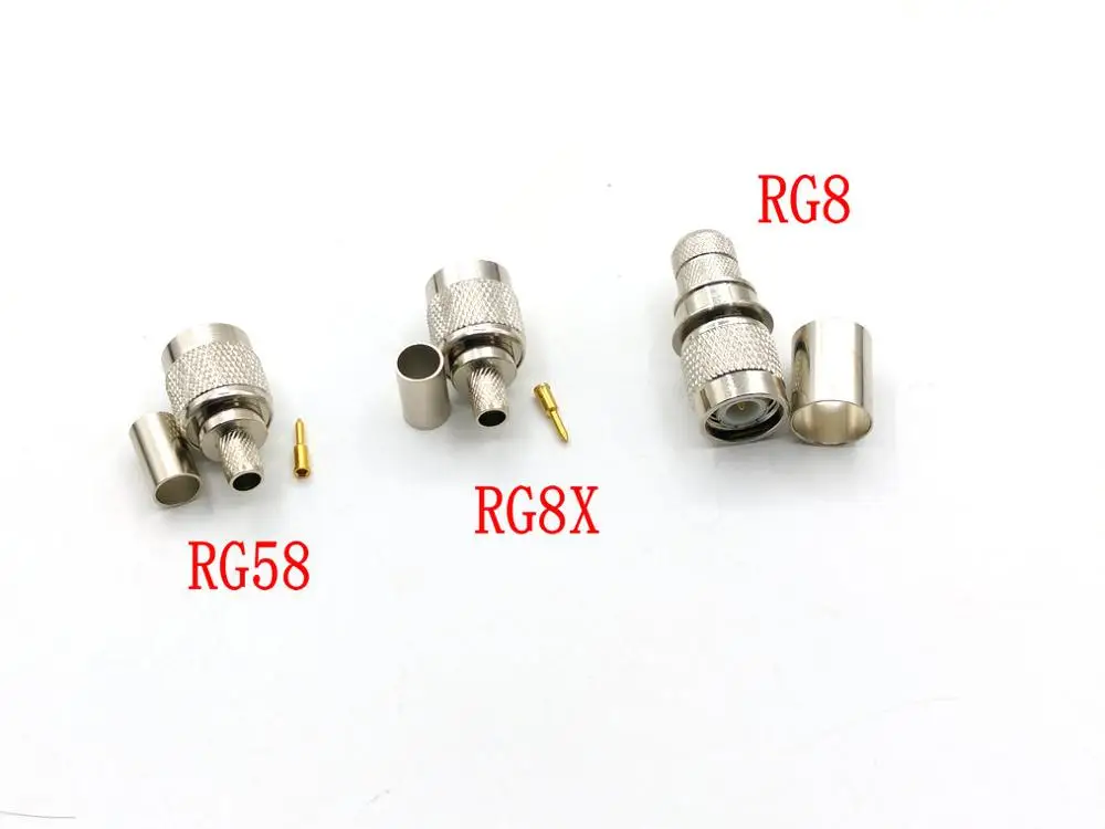 

20pcs TNC Male Crimp for RG316 RG58 RG6 RG8X RG8 RF Coax Cable Connector ADAPTER