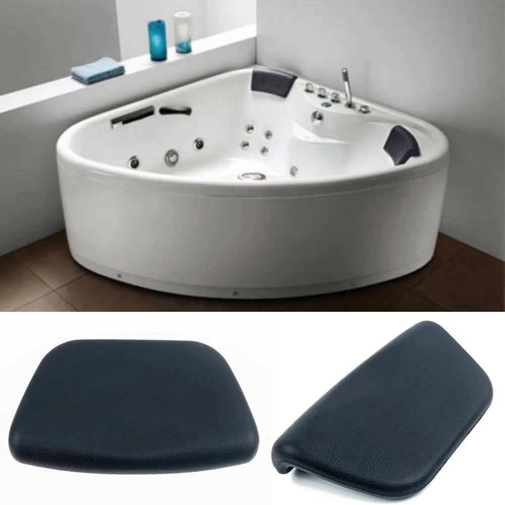Hot-Spa Bath Tub Pillow PU Bath Cushion With Non-Slip Suction Cups, Ergonomic Home Spa Headrest For Relaxing Head, Neck, Back images - 6
