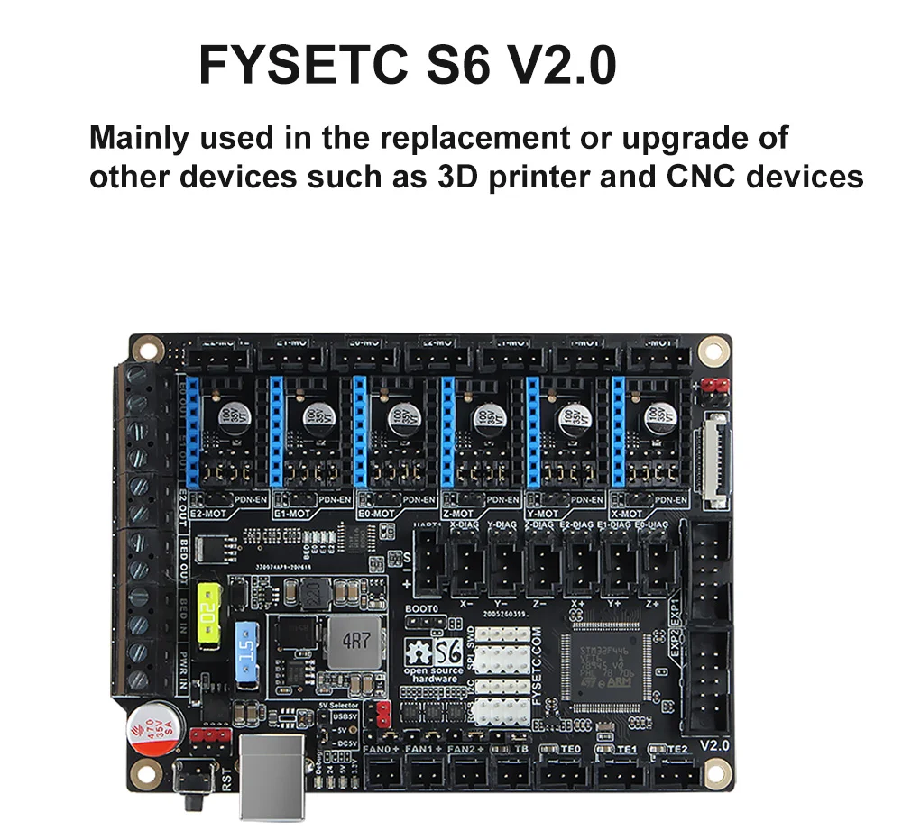 Suporta Drivers 6X, VS F6 V1.3 SKR
