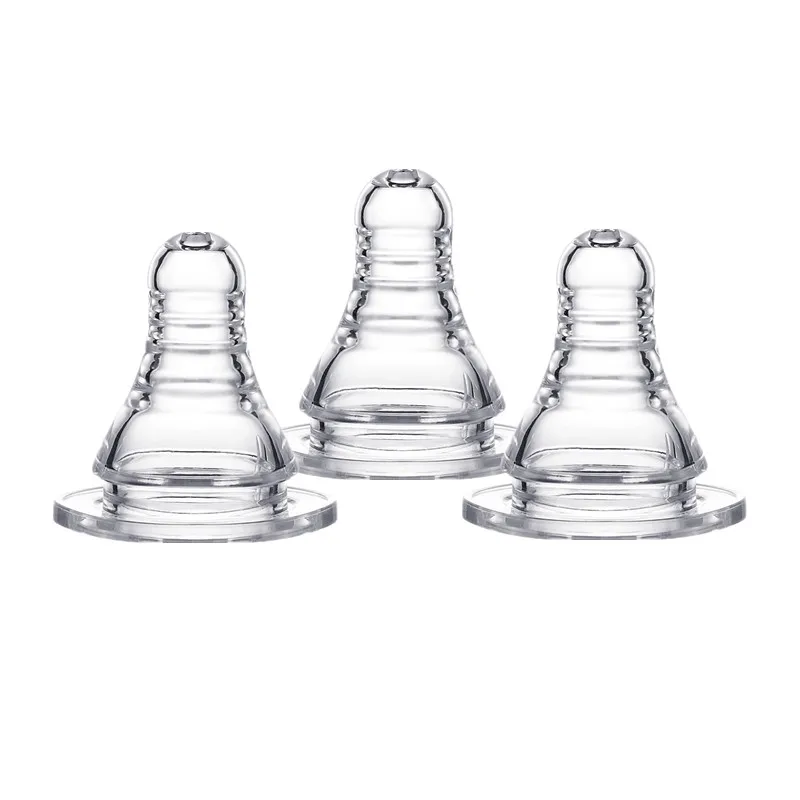 

3 шт./компл. LSR сменная соска для бутылочки для кормления молока бутылка для кормления ребенка стандартный размер соска S/M/L доступный размер