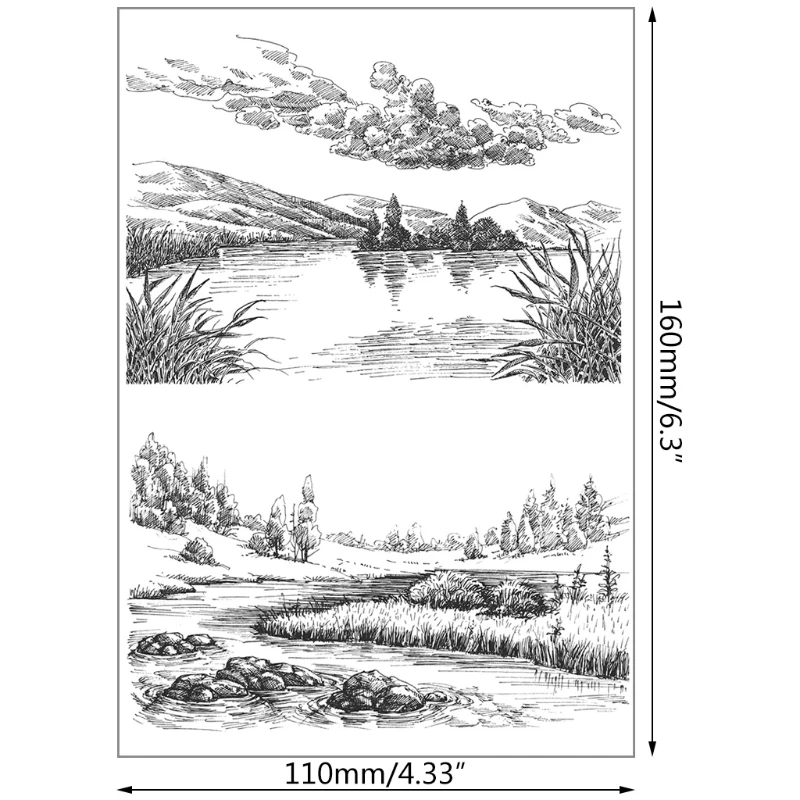 

Lakefront Silicone Clear Stamps 2021 New DIY Scrapbooking Embossing Photo Album Decor Paper Card Craft Supplies