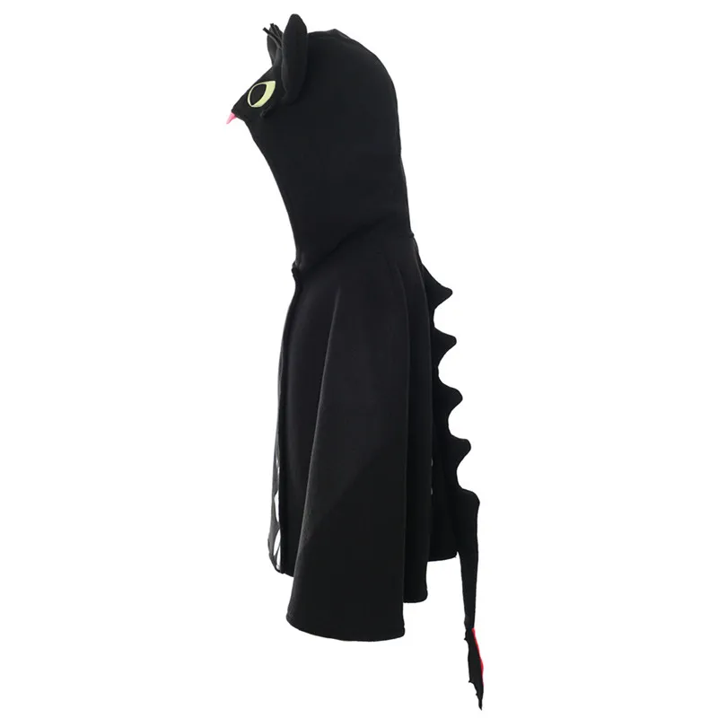 Аниме Как приручить дракона 3 беззубый косплей костюмы для взрослых детей черный