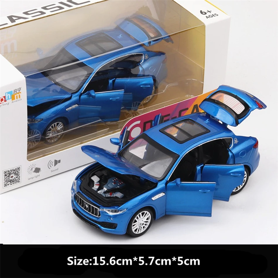 

Highly simulated toys car Leavante 1:32 Pull back cars with sound light alloy diecasts toy vehicles Education 1/32 Toy for boys