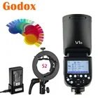 Godox V1O V1-O 2,4G TTL HSS Камера синхроконтакта разъем для внешней вспышки типа X1T-O X2T-O электронных сигарет, Современная замена, XPro-O вспышка триггера S2 Bowen Mount кронштейн для Olympus Panasonic Lumix