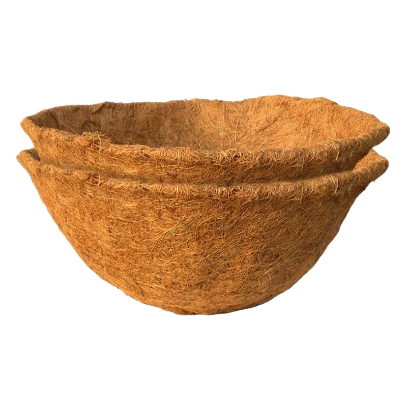 Комплект из 2 предметов с круглым Замена вкладыш для подвесная корзина 12 дюймов