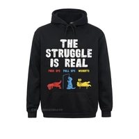 the struggle is real trex funny dinosaur workout lover hoodie funny ostern day men hoodies clothes brand new sweatshirts