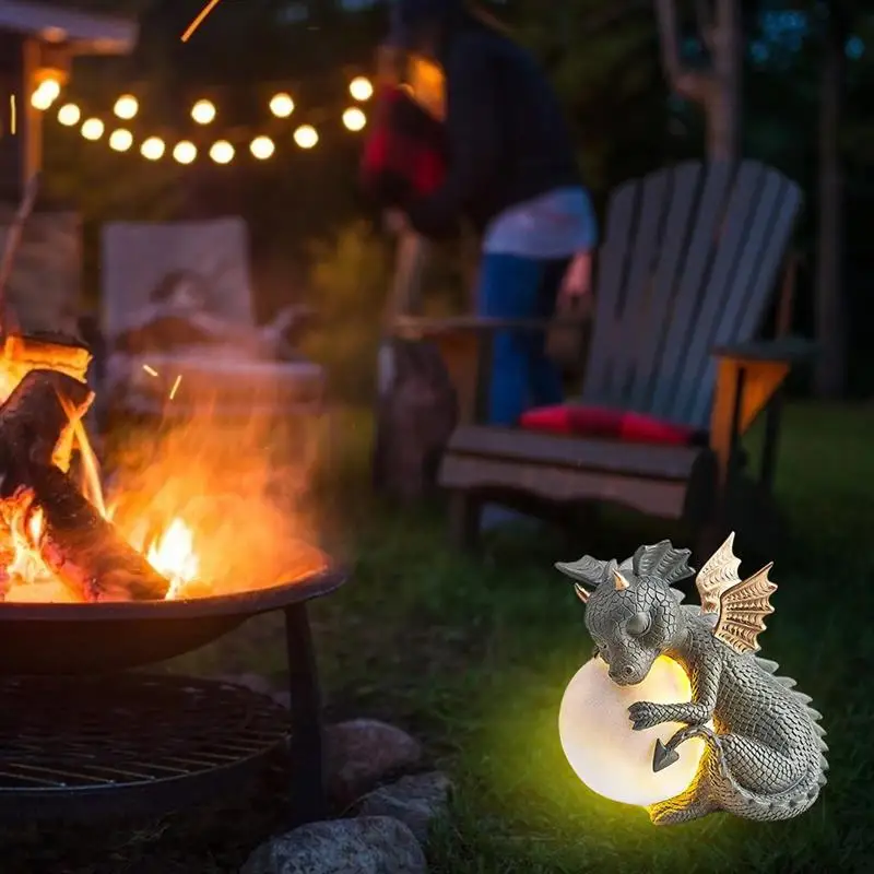 Дракон декоративные украшения из полимера для сада статуя дракона дома и Будда