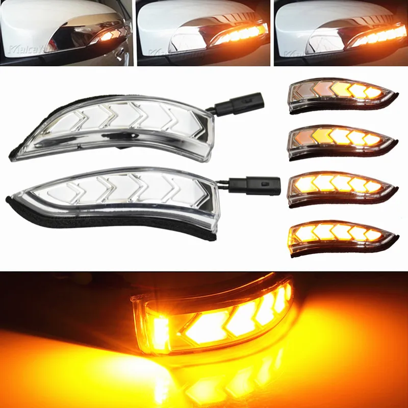 Светодиодный поворотный сигнал для зеркала заднего вида потоковая лампа Toyota Vios