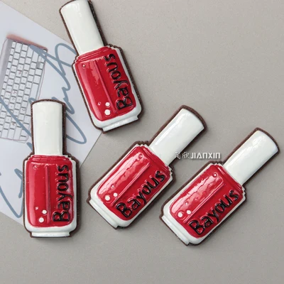 3D стерео лак для ногтей магнит на холодильник красный Бутылка креативная бумага