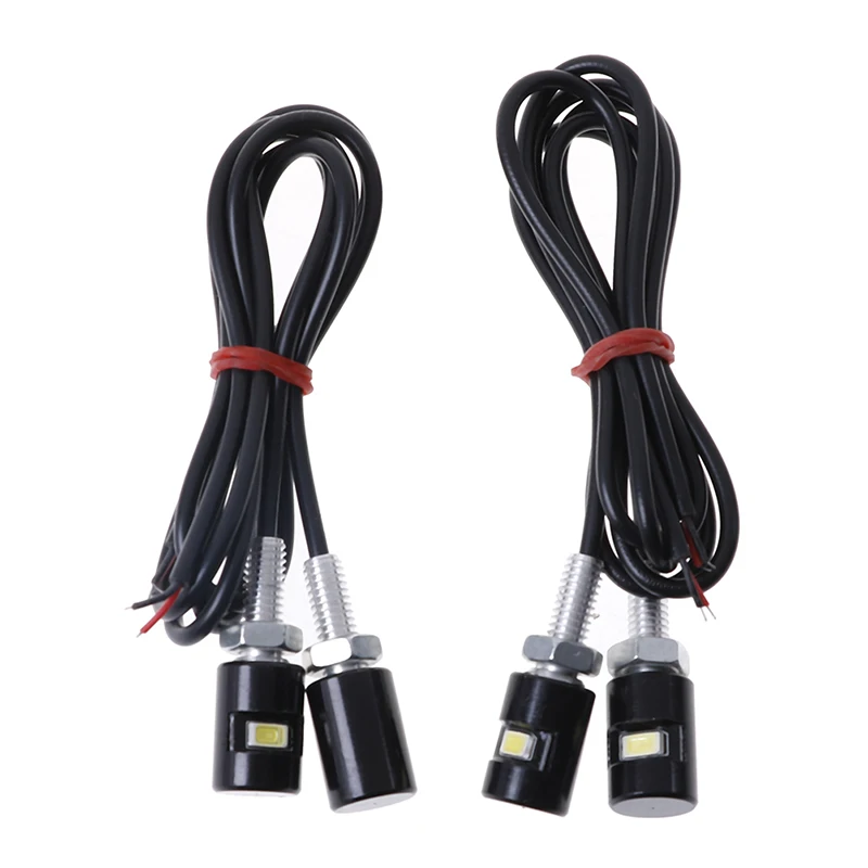 

4PCS LED Lights Screw Bolt Light White Light Car License Plate Light Motorcycle