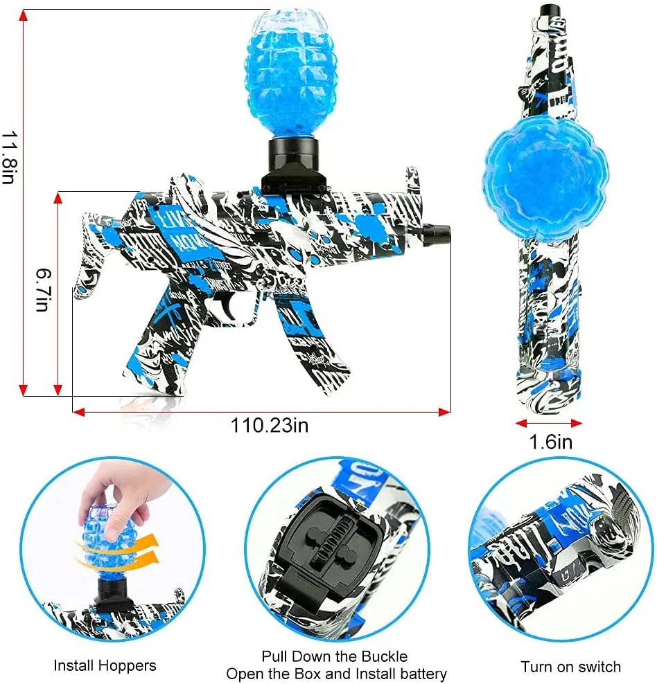 AKM-47 Gel Blaster игрушки для стрельбы экологически чистые пули водяных шаров пистолет