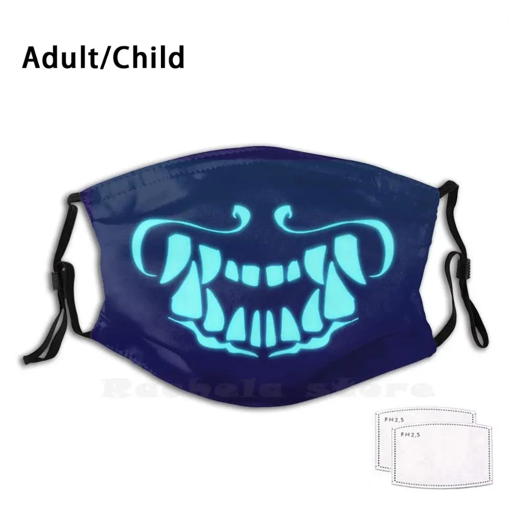 Они зубы для взрослых и детей противопылевая маска Diy они страшный Akali Kda Popstars Kpop