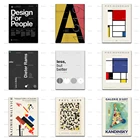 Дизайнерские цитаты о диете, выставочный плакат Bauhaus Weimar 1923 Piet Mondriaan, настенные художественные принты для гостиной, холст для домашнего декора