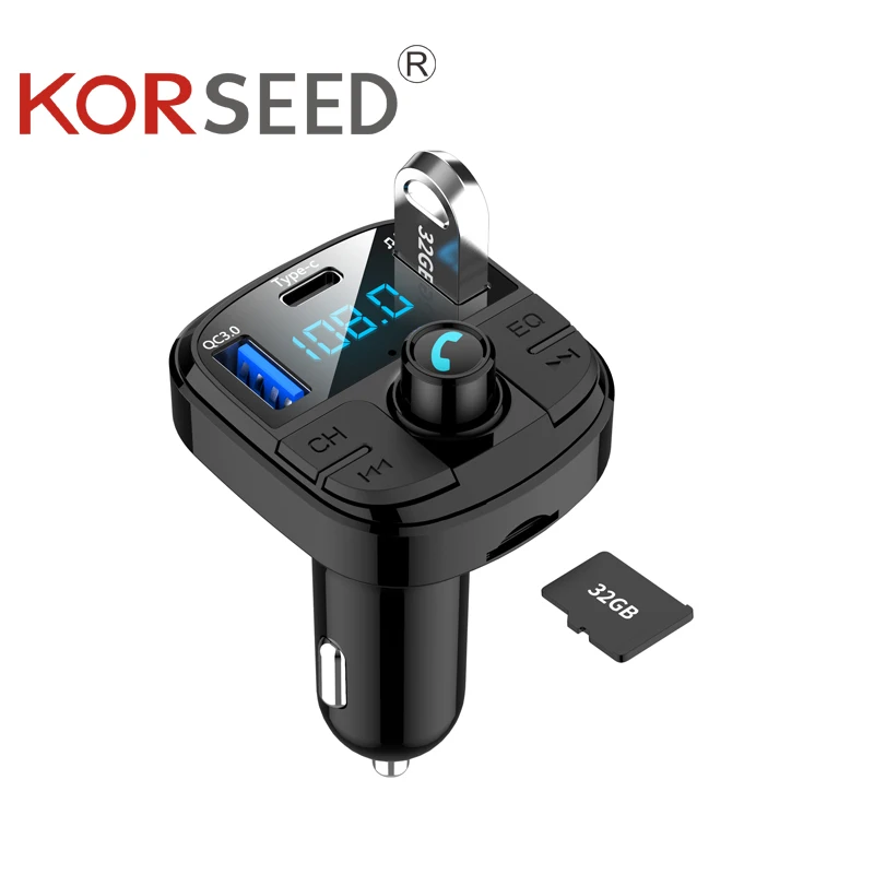 Автомобильный MP3 Bluetooth плеер беспроводной FM передатчик USB интерфейс Быстрая