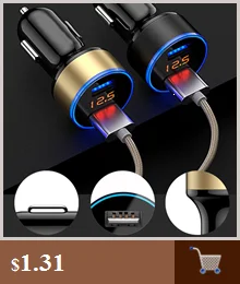 Автомобильное зарядное устройство с двумя портами USB 3.1A, 2 порта, ЖК-дисплей, 12-24 В, прикуриватель, автомобильная пепельница, herramientas para el auto