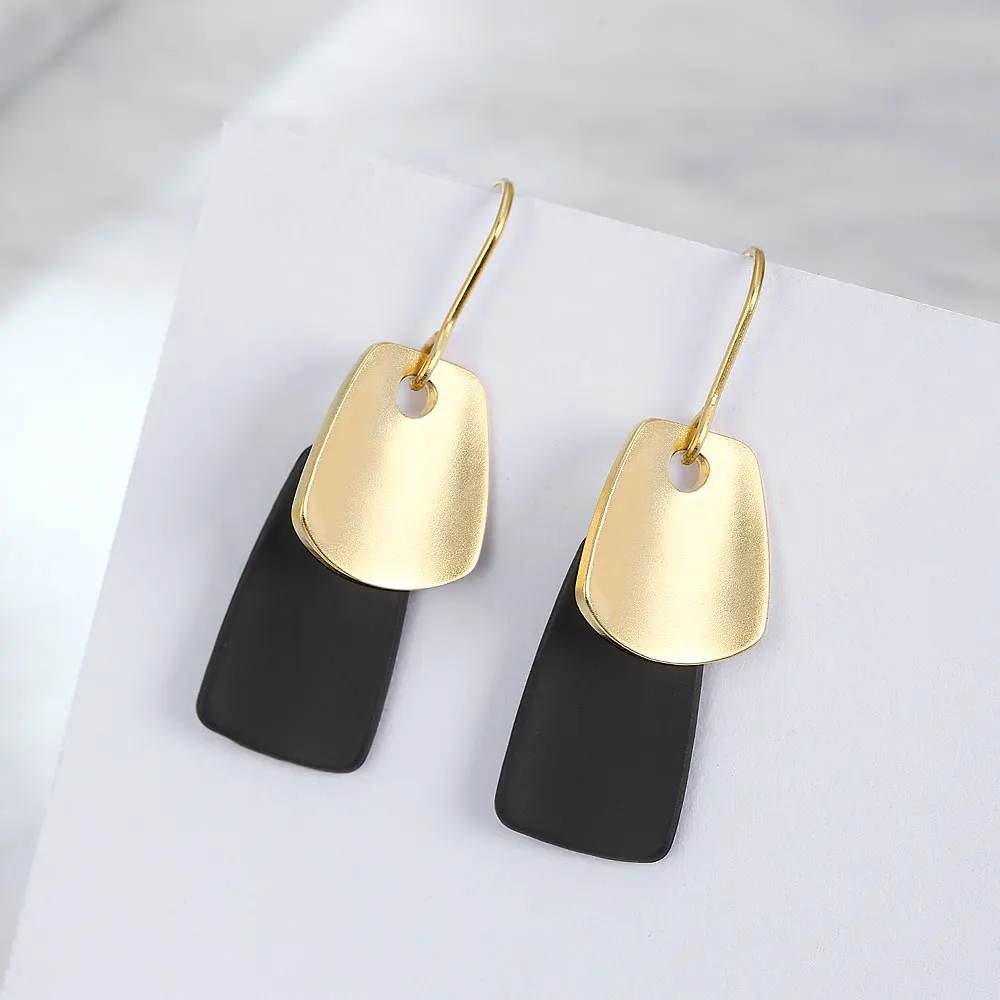 Женские серьги подвески с геометрическим дизайном|Серьги-подвески| |