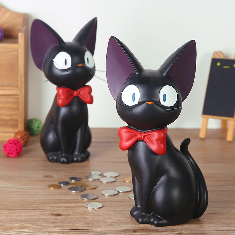 Копилка из эпоксидной смолы с рисунком кошки и монет|Игровые фигурки