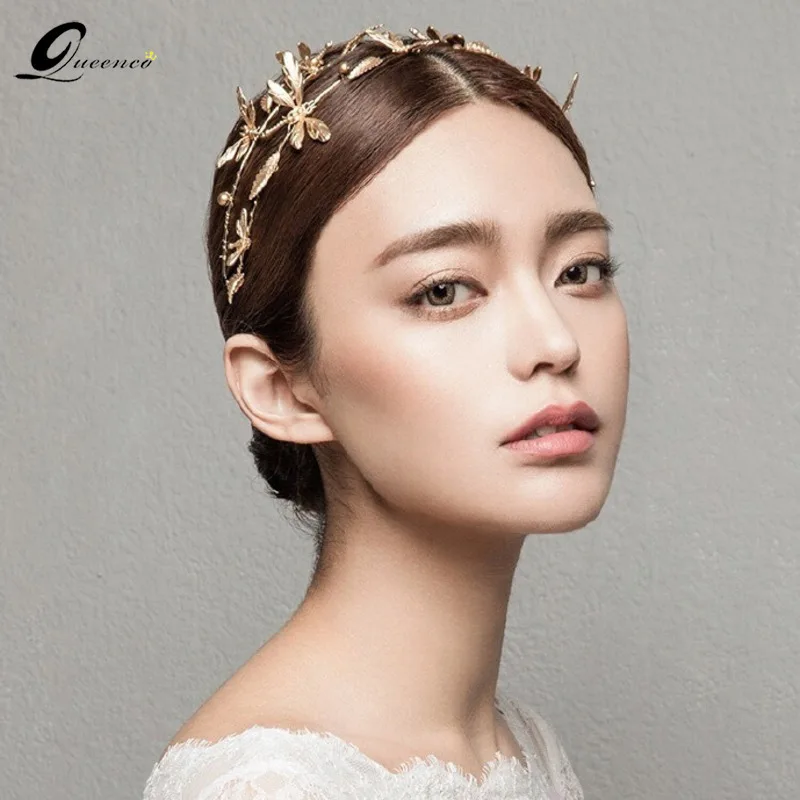 

Винтажная Свадебная повязка на голову со стрекозой, свадебная тиара, корона для невесты, свадебные аксессуары для волос, ювелирные изделия, ...