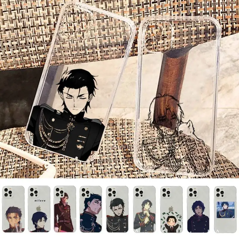 

Anime Seraph of the end Guren Ichinose Phone Case for iphone 13 11 12 pro XS MAX 8 7 6 6S Plus X 5S SE 2020 XR case