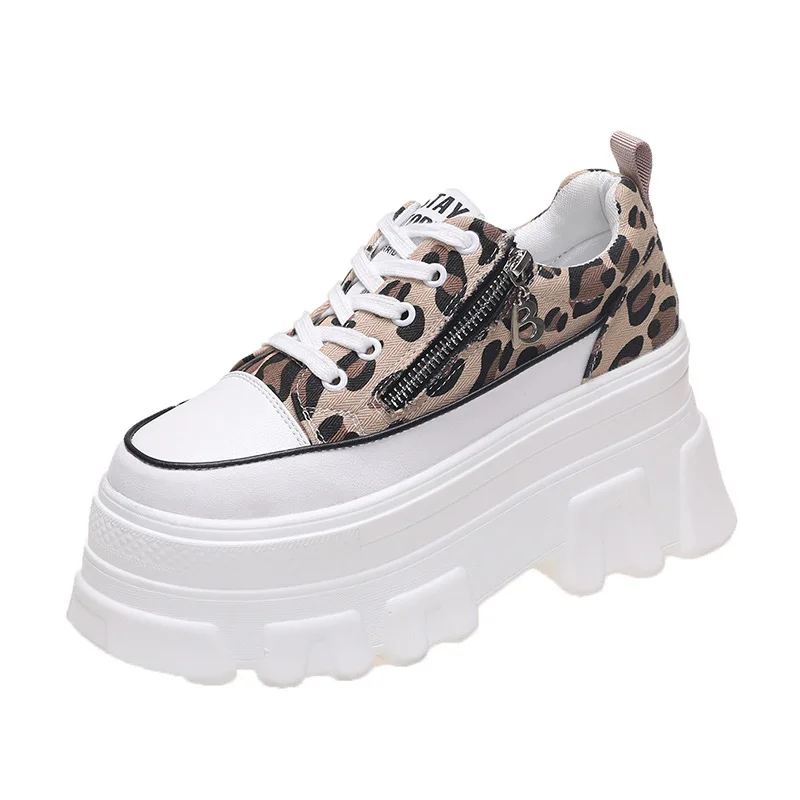 

Women Thick Soles Sneakers 2021 Spring Casual High Platform Shoes Breathable Female Vulcanized Shoes Woman Chunky Sneakerstt5