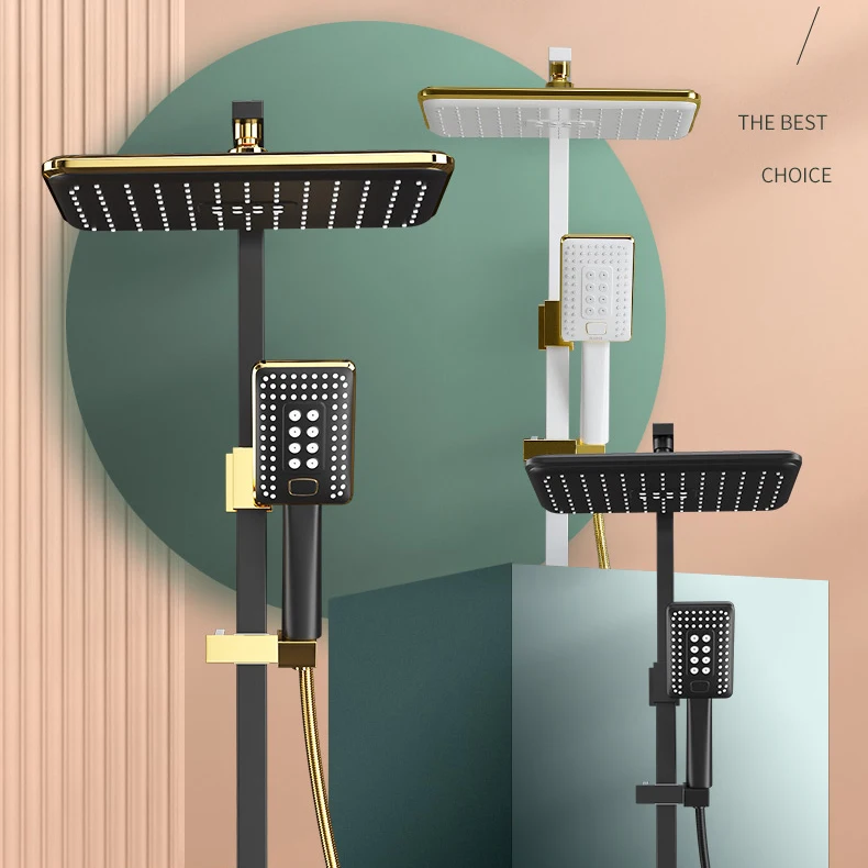 Горячая и холодная цифровая Душевая система качественная латунная