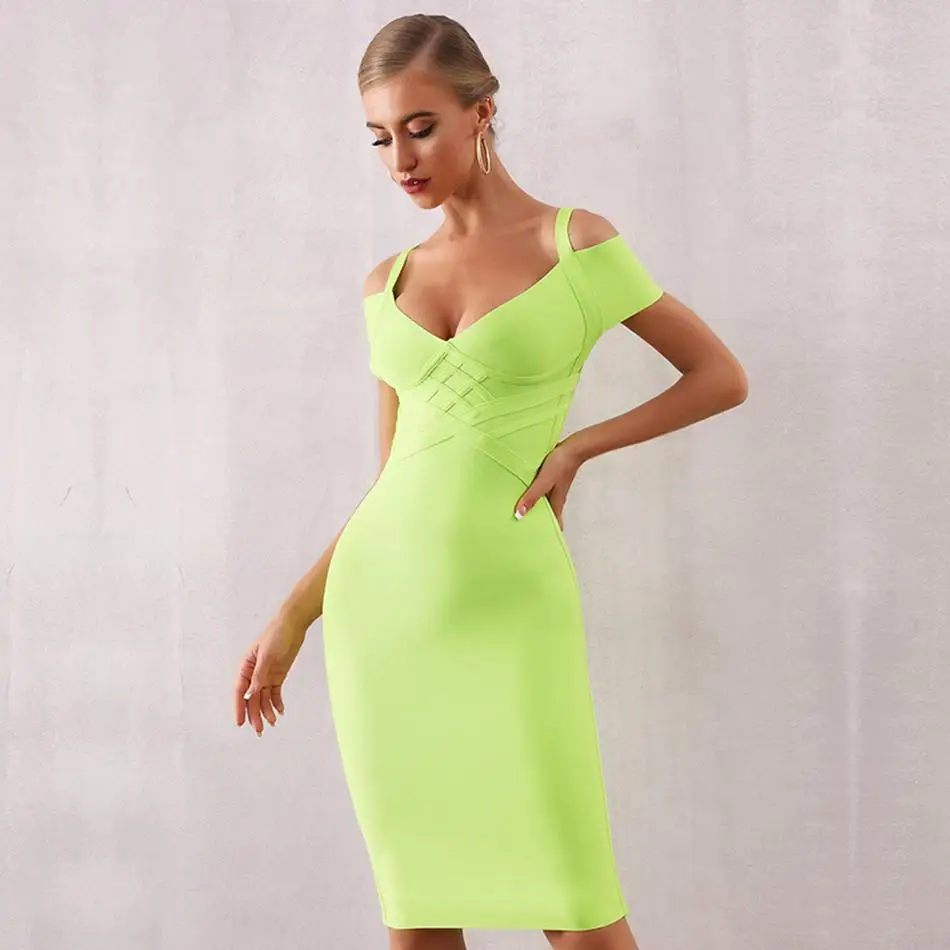 Новое вечернее облегающее платье знаменитостей женское с коротким рукавом