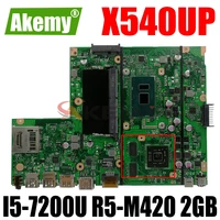 akemy x540up laptop motherboard for asus vivobook r540up r540u x540u f540u original mainboard 4gb ram i5 7200u r5 m420 2gb