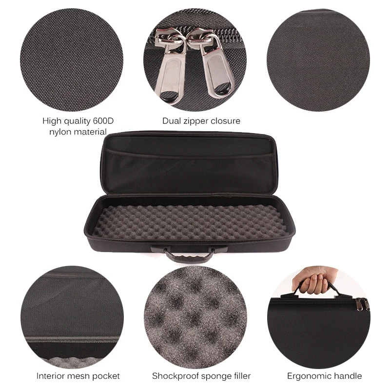 

Shockproof Fishing Tackle Storage Bag Fishing Rod Reel Gear Hard Shell Case Bag Fishing Vessel Accessories Tool