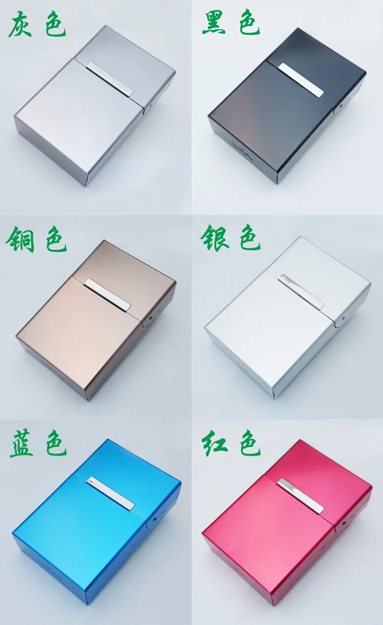 

20 Capacity Portable Magnetic Flip Metal Cigarette Case Ultra-thin Creative