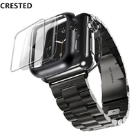 stainless steel casestrap for apple watch band 44mm40mm iwatch band 42mm38mm bracelet watchband for apple watch series 5 4 3