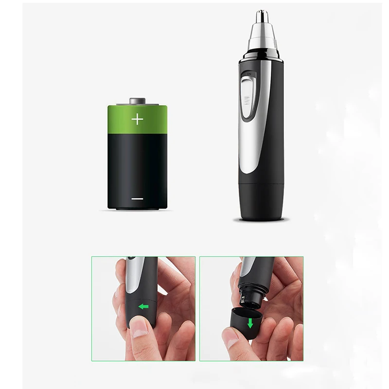 Мужской Электрический триммер для волос в носу ушей удаление бритва бритья