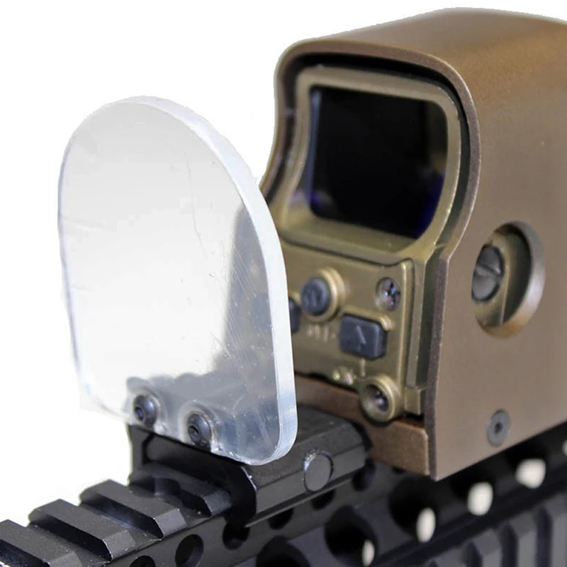 

Прозрачный защитный прицел для винтовки, Красная Зеленая точка, фотографическая крышка, складной прицел для страйкбола, крепление на планк...