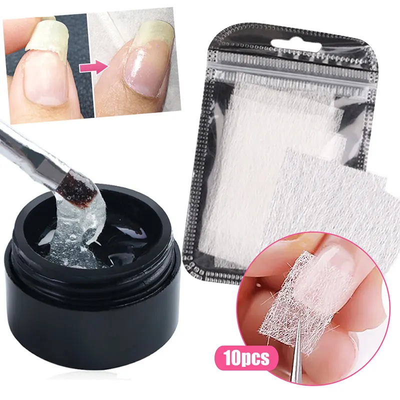 

28ml Creacked Repair Glue Nail Fiber Silk Extension Polish Gel Fiberglass UV Builder Gel Polish Manicure Art Prolonged TSLM1 New