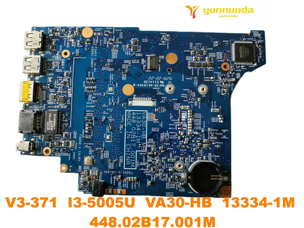 Оригинальная материнская плата для ноутбука ACER V3-371 I3-5005U 13334-1M 448.02B17.001M