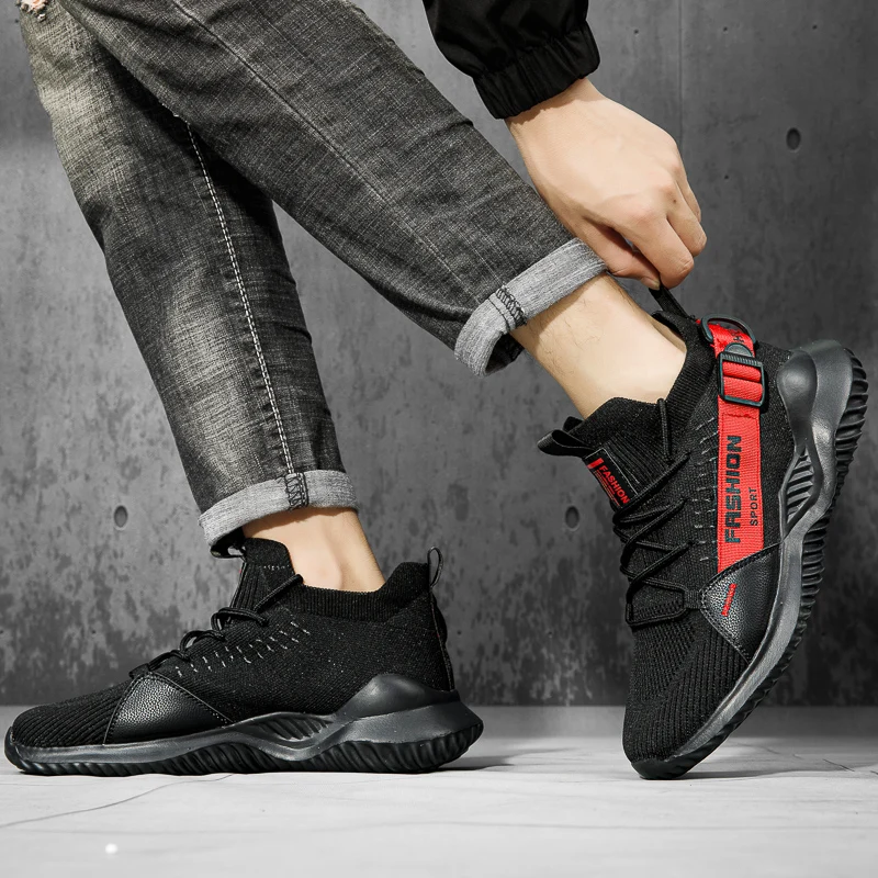 

Men's sports shoes 2021 breathable mesh running casual shoes men's professional sports training shoes fashion light men's shoes