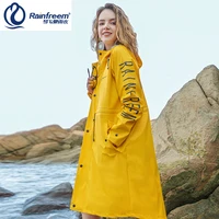 Rainfreem Breathable PU Raincoat Fashion Tour Waterproof Jacket Moisture Permeability Poncho Rain Gear