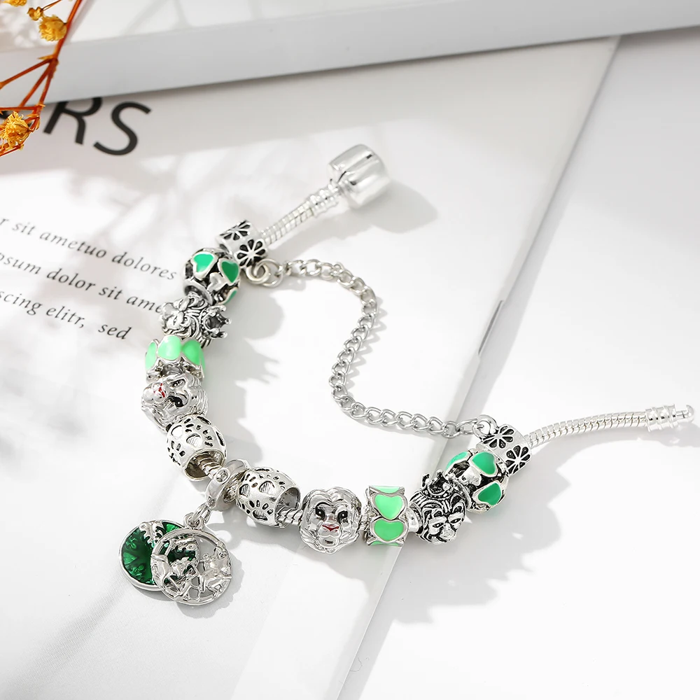 Модный браслет с шармами &quotКороль джунглей&quot браслеты оригинальным львом