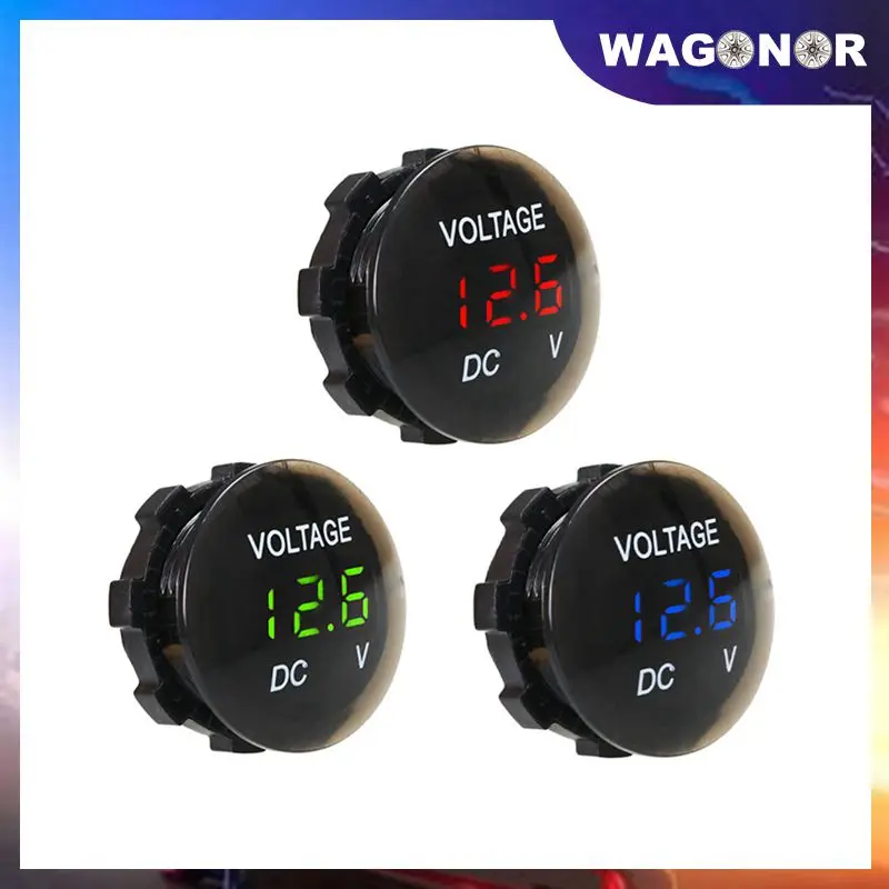 

Digital Panel Voltmeter Voltage Meter Tester DC 12V-24V Led Display For Car Auto Motorcycle Boat ATV Truck Refit Accessories
