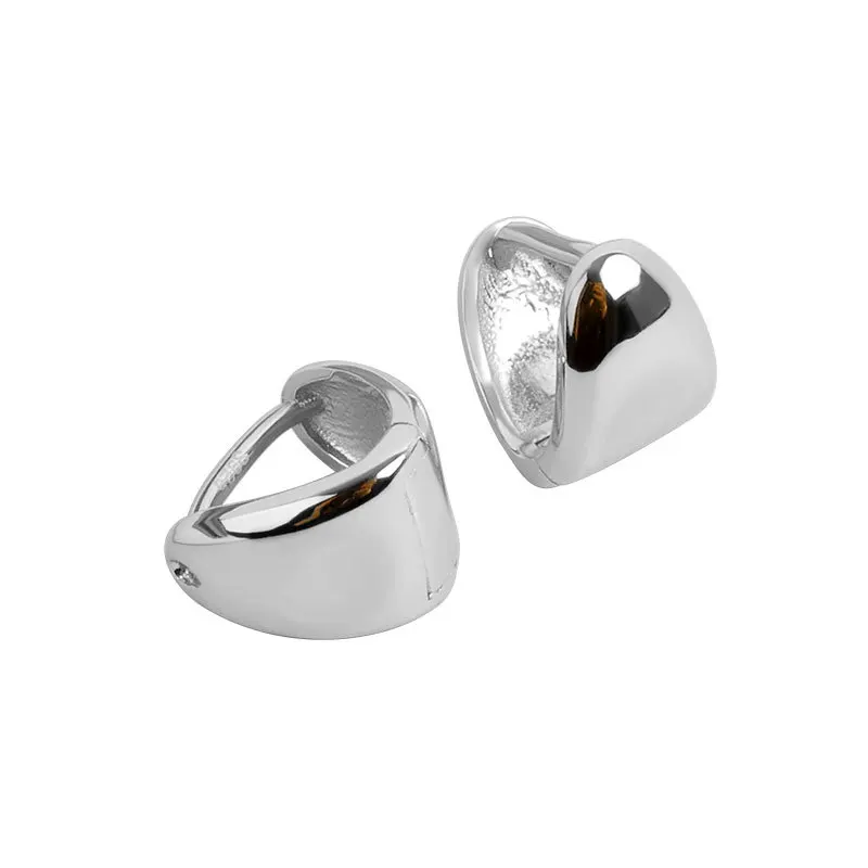 

925 Sterling Silver Irregular Geometric Charm Stud Earrings For Women Girls Punk Jewelry Party Birthday Jewelry eh877