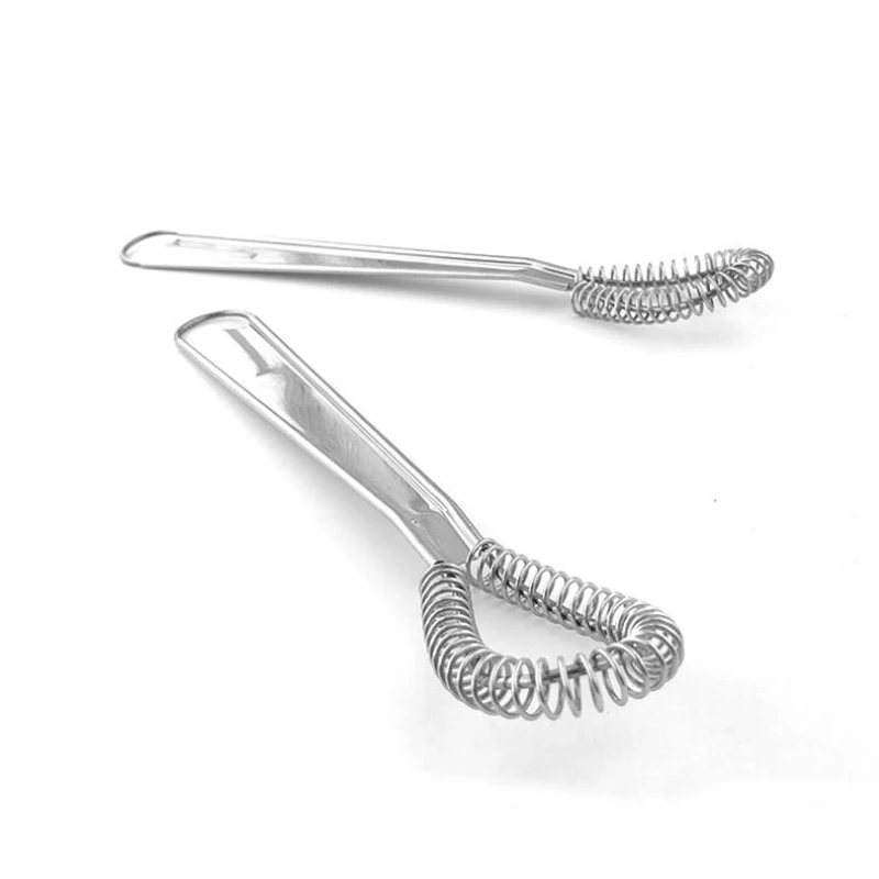 Нержавеющая сталь Весна блендер взбивание яиц белое Мёд ложка Кофе смеситель