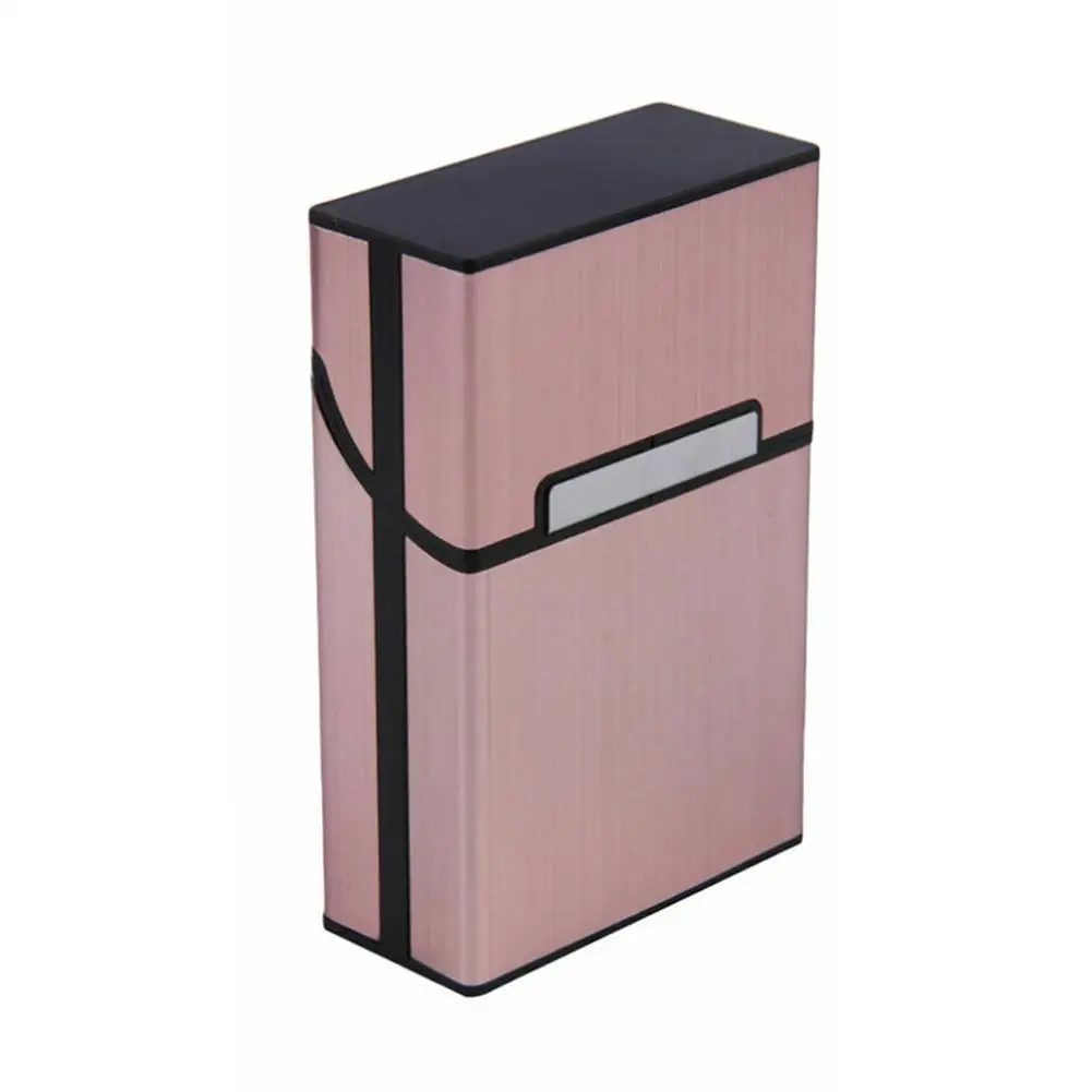 

Unisex Metal Cigarette Case Aluminum Tobacco Holder Container Pocket Storage Box H3W8