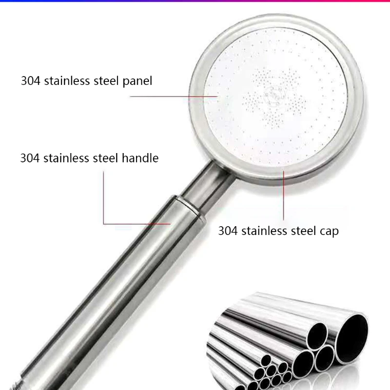 

Round Shower Nozzle Head Bathroom shower Head Bath Adjustable Pressurized Quick Connection Removable Sprinkler Basin Bathing Tub