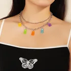 Радуга, фестиваль Прайд Для женщин и девушек, красивые клейкие ожерелья в стиле панк, хип-хоп, полимерные ожерелья, 5 цветов