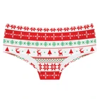 Трусики женские антибактериальные в клетку, с заниженной талией и фруктовым принтом