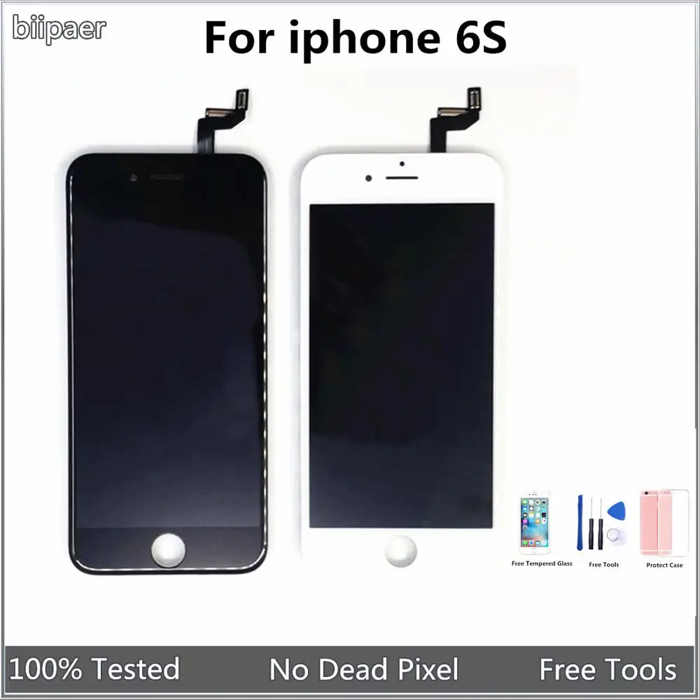Biipaer AAAA качественный ЖК дисплей для iphone 6S сенсорный экран дигитайзер сборка