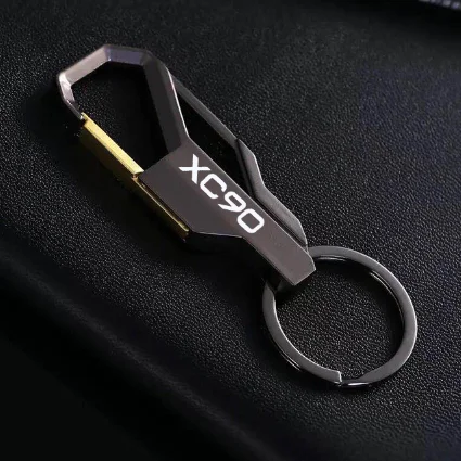 

For Volvo XC90 XC70 S60 S80 S90 Car logo key chain key ring personality creative key ring room key chain key management ring